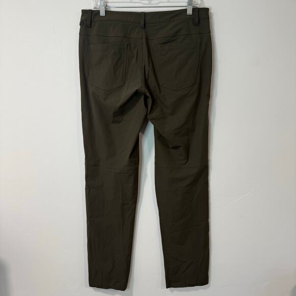 Lululemon Men's ABC Pant Classic Warpstreme Dark Olive Green 32 Dress Commuter - Picture 3 of 9